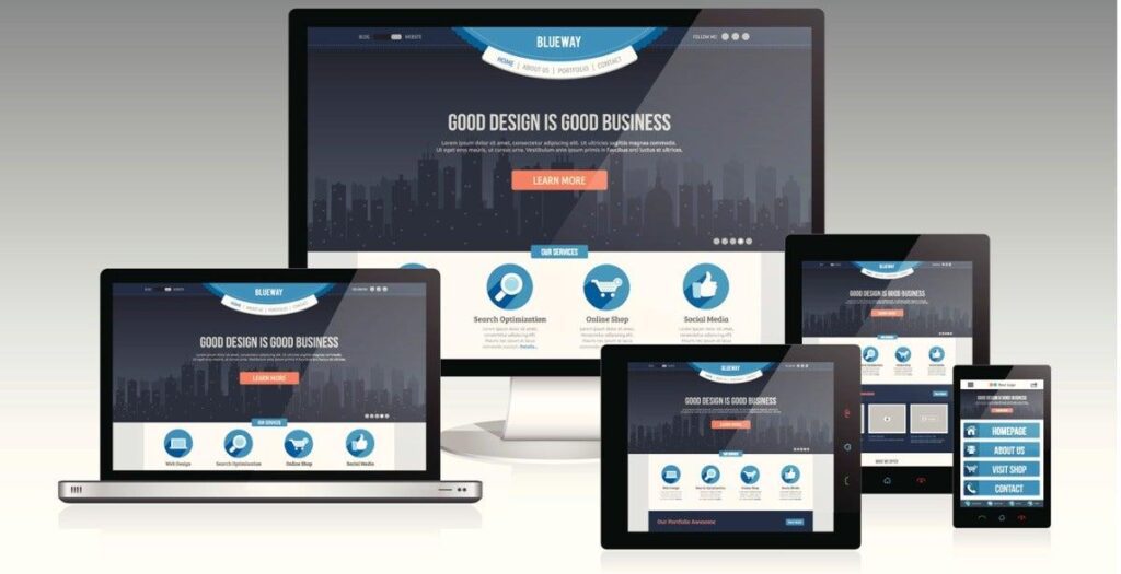 Mobile-friendly new website for a Luton business displayed on a smartphone