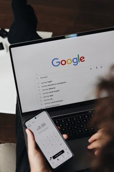 Business owner creating Google Posts Luton updates to attract local customers.